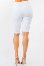 Load image into Gallery viewer, PLUS SIZE HIGH WAIST SHIRRED FRONT SHORTS
