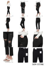 Load image into Gallery viewer, POPULAR WOMEN&#39;S DISTRESSED CROPPED DENIM
