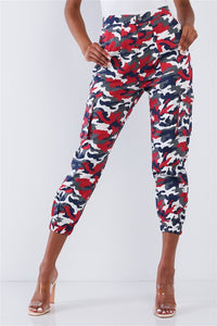 High Waist Cargo Jogger Pants