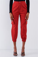 Load image into Gallery viewer, High Waist Cargo Jogger Pants
