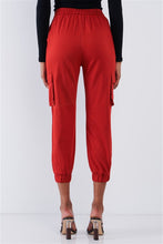 Load image into Gallery viewer, High Waist Cargo Jogger Pants

