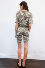 Load image into Gallery viewer, Camouflage T-Shirt &amp; Biker Shorts Set
