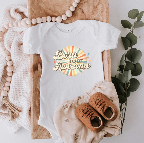 Born To Be Awesome Baby Onesie