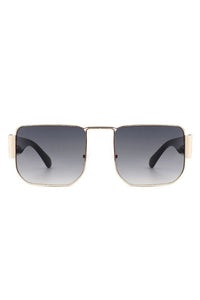 Square Retro Flat Top Vintage Fashion Sunglasses
