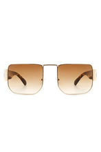 Load image into Gallery viewer, Square Retro Flat Top Vintage Fashion Sunglasses

