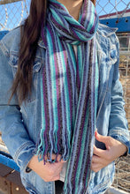 Load image into Gallery viewer, Striped Multi Color Fashion Scarf
