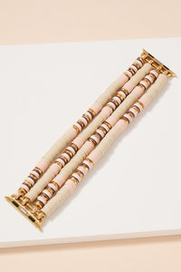 Rubber Beaded Layered iWatch Band Small