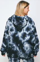 Load image into Gallery viewer, Plus Size Fleece Tie Dye Pullover Hoodie
