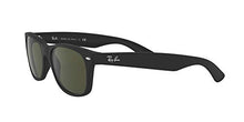 Load image into Gallery viewer, Ray-Ban RB2132 New Wayfarer Sunglasses, Black Rubber/Green, 52 mm
