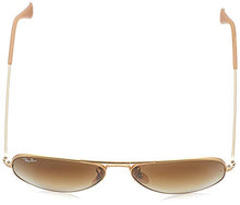 Load image into Gallery viewer, RB3025 Aviator Classic Gradient Sunglasses, Matte Gold/Brown Gradient, 58 mm
