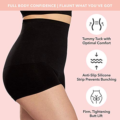 Shapermint Women's All Day Every Day High Waisted Shaper Boyshort 