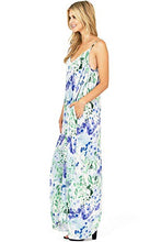 Load image into Gallery viewer, Love Stitch Women&#39;s Light Linen Simple Floral Maxi Dress (S/M, Violet)
