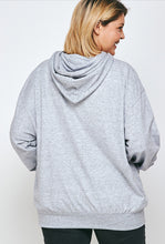 Load image into Gallery viewer, Plus Size Fleece Relaxed Pullover Hoodie

