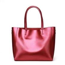 Load image into Gallery viewer, New Ladies Glossy Leather Shoulder Handbag
