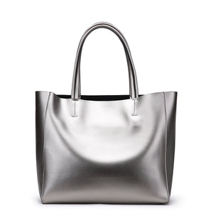 New Ladies Glossy Leather Shoulder Handbag