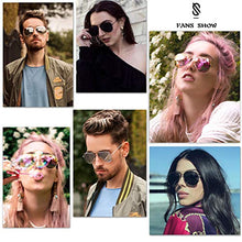Load image into Gallery viewer, SOJOS Classic Aviator Polarized Sunglasses Mirrored UV400 Lens SJ1054 with Black Frame/Silver Mirrored Lens
