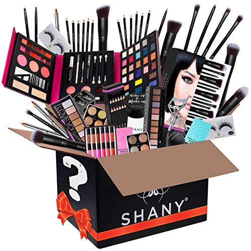 SHANY Gift Surprise - AMAZON EXCLUSIVE - All in One Makeup Bundle - Includes Pro Makeup Brush Set, Eyeshadow Palette,Makeup Set or Lipgloss Set