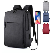 Load image into Gallery viewer, Laptop Backpack with USB Charging Port,Slim Travel Backpack with Laptop Compartment for Men and Women,Water Resistant
