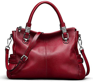 Women's Genuine Leather Shoulder Tote Crossbody Handbag