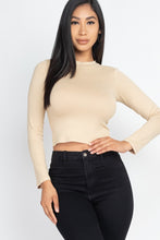 Load image into Gallery viewer, Women&#39;s Mock Neck Solid Long Sleeve Top
