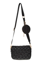 Load image into Gallery viewer, Quilted Shoulder Bag with Pouch Attached
