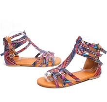 Load image into Gallery viewer, Wraparound Ankle Strap Sandals - Women&#39;s Sizes 4-12
