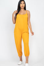 Load image into Gallery viewer, Women&#39;s Spaghetti Strap Sleeveless Jogger Jumpsuit
