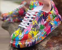 Load image into Gallery viewer, Splash Paint Canvas Unisex Fashion Sneakers
