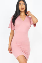 Load image into Gallery viewer, Women’s Dolman Sleeves Mini Bodycon Dress
