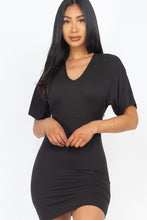Load image into Gallery viewer, Women’s Dolman Sleeves Mini Bodycon Dress
