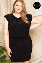 Load image into Gallery viewer, Plus Size Shirring Detailed Mini Dress
