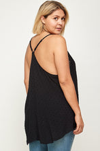 Load image into Gallery viewer, Plus Size, Clip Dot Solid Cami Tunic
