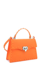 Load image into Gallery viewer, Smooth Jelly Stud Buckle Crossbody Bag
