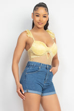Load image into Gallery viewer, Sweetheart Cut-out Cami Ruffled Bodysuit
