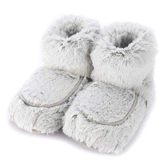 Marshmallow Gray Warmies Soft Boots