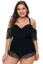 Load image into Gallery viewer, Sheer  Mesh Off Shoulder  One Piece Swimsuit
