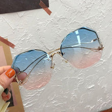 Load image into Gallery viewer, Popsassy Round Designer Gradient Rimless Sunglasses
